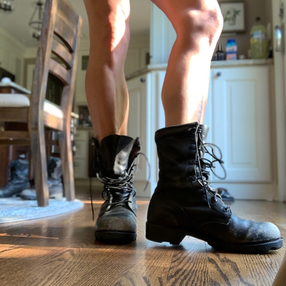 Authentic army boots
